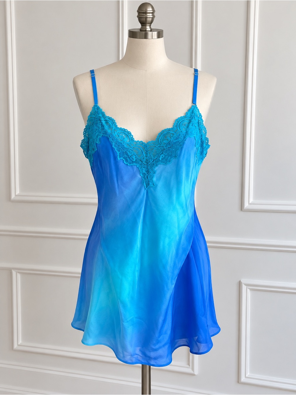 In Bloom by Jonquil Blue Lace Chemise Medium